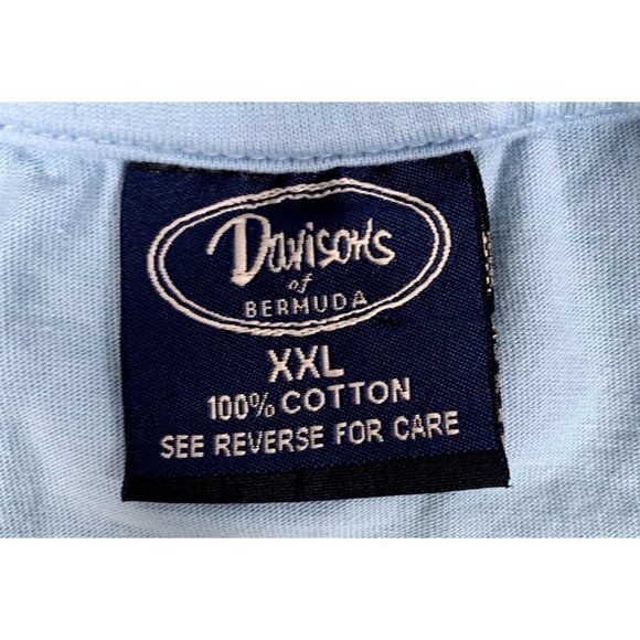 Davison's of Bermuda Sailboat Light Blue T-Shirt Size XXL - Picture 3 of 4